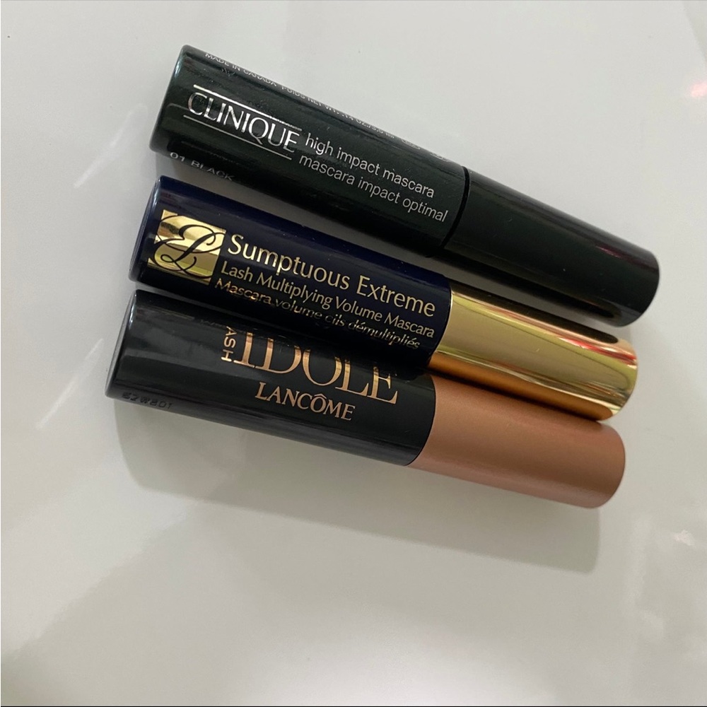 Lancome, Estée Lauder, and Clinique mini mascara bundles